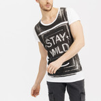 Stay Wild T-Shirt // White (X-Large)