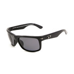 Stockton // Black Frame + Smoke Polarized Lenses
