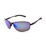 Nightfall // Black Frame + Polarized Blue Mirror Lenses