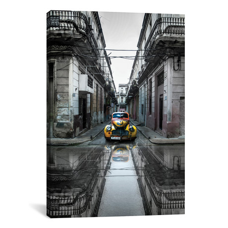 Classic Old Car In Havana, Cuba // Svetlin Yosifov (26"W x 18"H x 0.75"D)