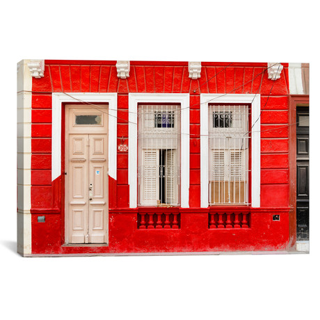 355 Street Red Facade // Philippe Hugonnard (18"W x 26"H x 0.75"D)