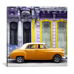 Orange Vintage Car in Havana // Philippe Hugonnard (18"W x 18"H x 0.75"D)