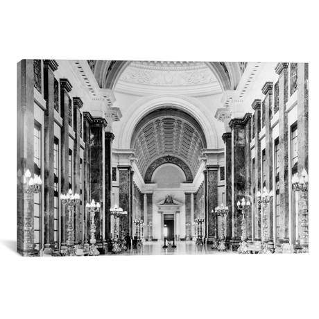 Interior Main Hall // Salon de Pasos Perdidos // Vintage Images // 1930s-1940s (18"W x 26"H x 0.75"D)