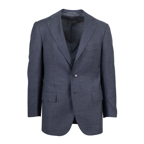 Cesare Attolini // Striped Wool 3 Roll 2 Button Suit // Gray (Euro: 46R)