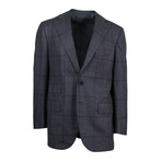 Cesare Attolini // Plaid Wool 3 Roll 2 Button Suit // Gray (Euro: 46R)