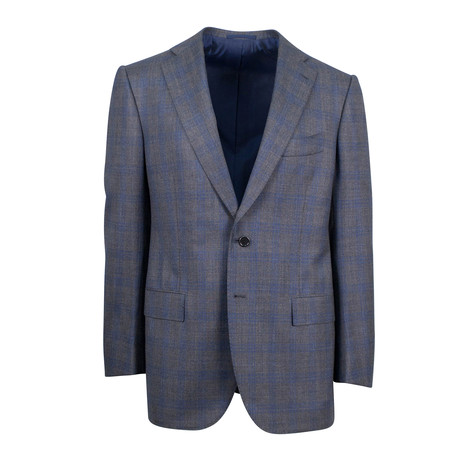 Cesare Attolini // Plaid Wool 2 Button Suit // Gray (Euro: 46R)