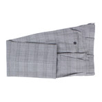 Plaid Wool 2 Button Flap Pocket Suit // Gray (Euro: 46)