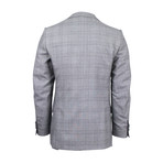 Plaid Wool 2 Button Flap Pocket Suit // Gray (Euro: 46)