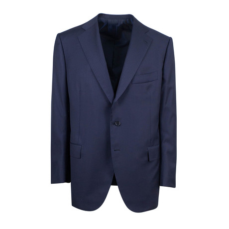 Striped Super 150's Wool Suit // Navy (Euro: 46)