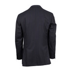 Cesare Attolini // Super 190's Wool 2 Button Suit // Black (Euro: 48)