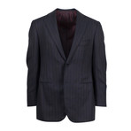 Cesare Attolini // Super 190's Wool 2 Button Suit // Black (Euro: 48)