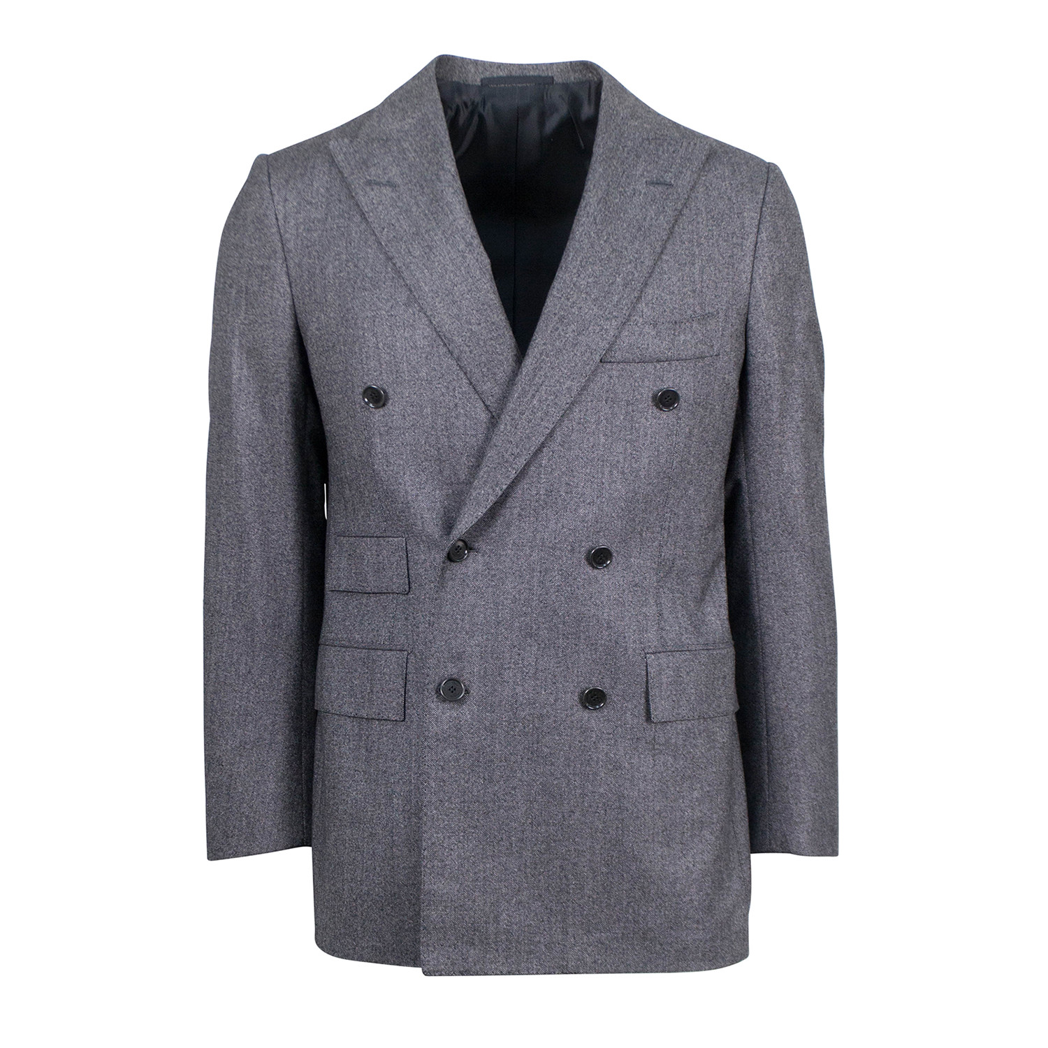 Super 150's Wool Blend Double Breasted Suit // Gray (Euro: 46) - Cesare ...
