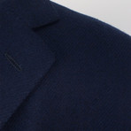 Cesare Attolini // Twill Wool Full Length Coat // Navy (Euro: 46R)