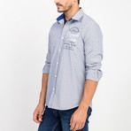 James Button-Up Shirt // Navy (M)
