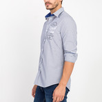 James Button-Up Shirt // Navy (M)