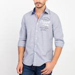 James Button-Up Shirt // Navy (M)