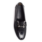 Patent Loafer + Ornate Buckle // Black (Euro: 42)