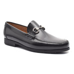 Patent Loafer + Ornate Buckle // Black (Euro: 41)