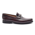 Patent Loafer + Ornate Buckle // Bordeaux (Euro: 39)