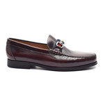 Patent Loafer + Ornate Buckle II // Bordeaux (Euro: 39)