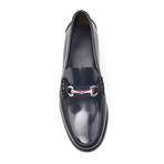 Patent Loafer + Ornate Buckle // Midnight (Euro: 40)