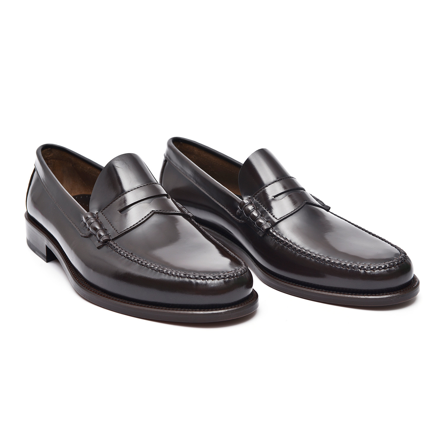 Patent Slip-Strap Loafer // Brown (Euro: 45) - Footwear Clearance ...