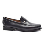 Leather Ornament Loafer // Blue (Euro: 46)