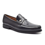 Leather Ornament Loafer // Blue (Euro: 38)