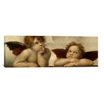 The Two Angels // Raphael (36"W x 12"H x 0.75"D)