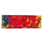 Vase with Daisies & Poppies // Vincent van Gogh (36"W x 12"H x 0.75"D)