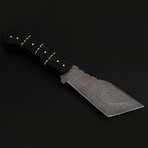 Damascus Steel Tanto Tracker Hunting Knife // Micarta Handle