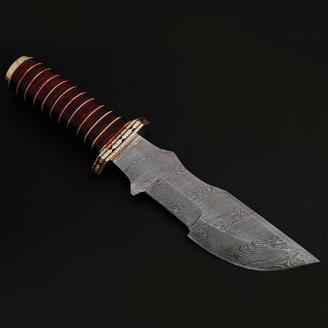 Damascus Steel Tracker Hunting Knife