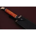 Collector's Edition Damascus Steel Long Sword // Orange Handle