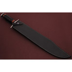 Damascus Steel Long Bowie Knife