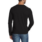 Crewneck Long Sleeve T-Shirt // Black (S)