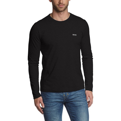 Crewneck Long Sleeve T-Shirt // Black (XS)