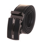 Corey Automatic Adjustable Belt // Black + Black Buckle