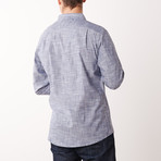 Crosshatch Fog Shirt // Light Gray (S)