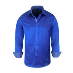Mauro True Modern-Fit Long-Sleeve Dress Shirt // Royal (XL)