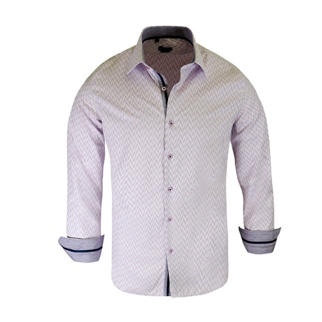 Deon True Modern-Fit Long-Sleeve Dress Shirt // Lavender (2XL)