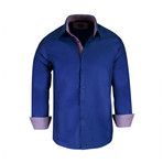 Raymon True Modern-Fit Long-Sleeve Dress Shirt // Royal (XL)