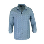 Marc True Modern-Fit Long-Sleeve Dress Shirt // Blue (L)