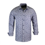 Dallas True Modern-Fit Long-Sleeve Dress Shirt // Gray (S)