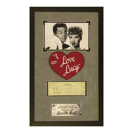 I Love Lucy // Signed Check