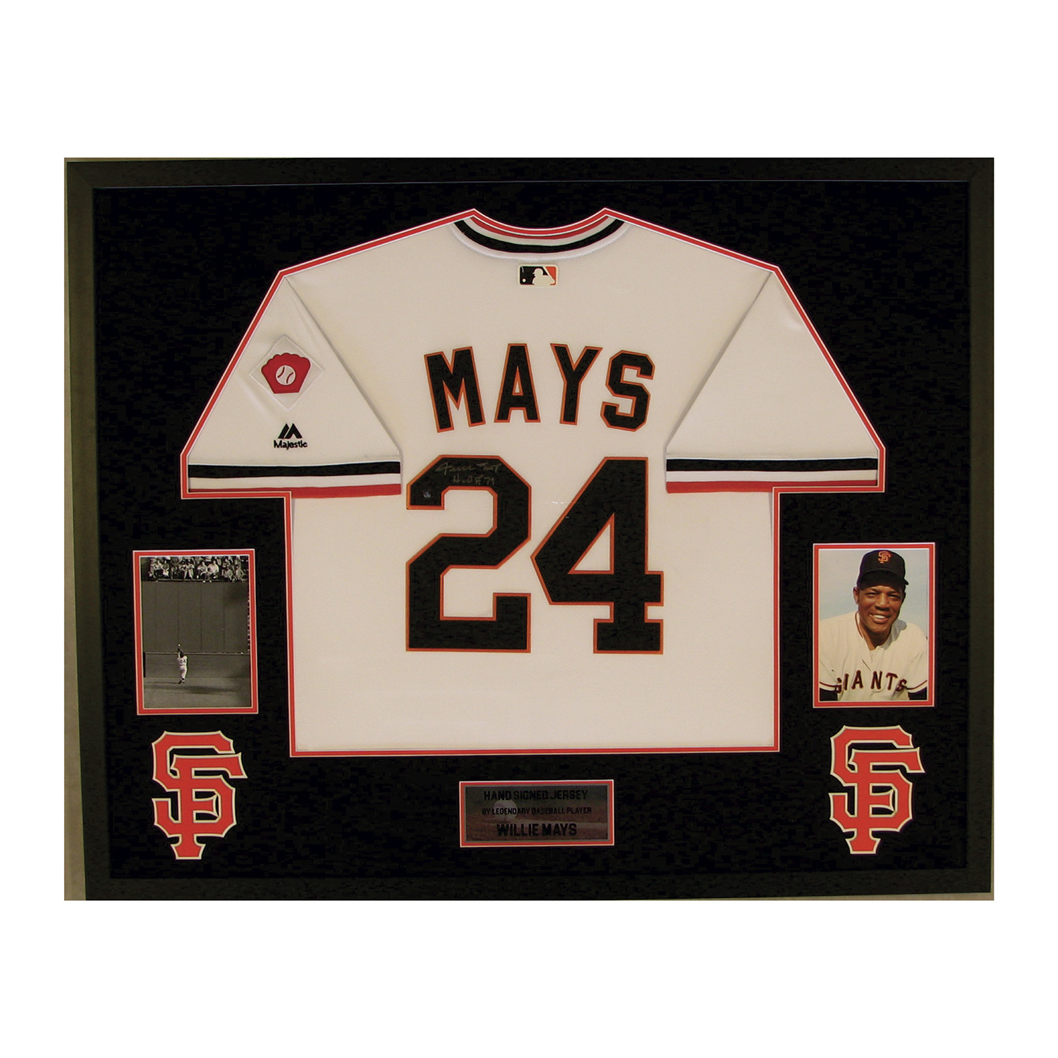 willie mays autographed jersey