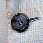 Rolling 3 Button Plaid Blazer // Blue (US: 36S)