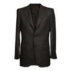 2 Button Cashmere Blazer // Brown (US: 36R)