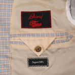 Super 150s Check 3 Button Blazer // Blue (US: 36R)