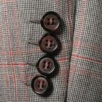 Rolling 3 Button Plaid Blazer // Gray (US: 36R)