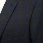 2 Button Check Blazer // Brown (US: 36R)